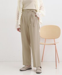 DRESKIP | 【S-LL】ウエストリボンがアクセント ゆったりテーパードパンツ(その他パンツ)