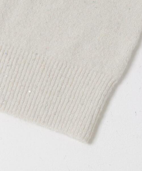 ITEMS URBANRESEARCH（アイテムズ アーバンリサーチ）の「スパンコールVネックニットベスト（ニット/セーター・レディース・ブラック/ブラウン/ホワイト・FREE）」の12枚目の写真