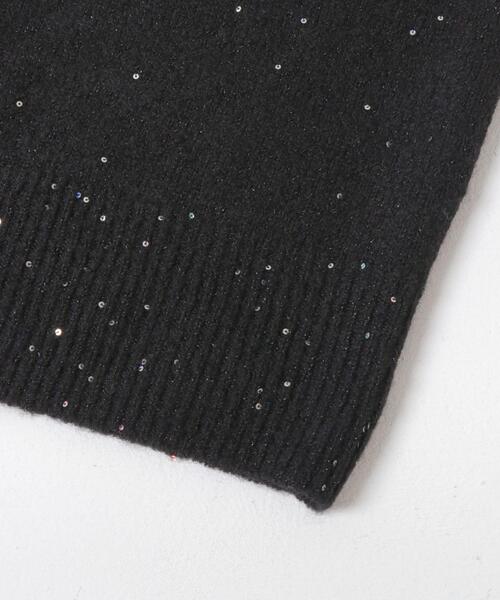 ITEMS URBANRESEARCH（アイテムズ アーバンリサーチ）の「スパンコールVネックニットベスト（ニット/セーター・レディース・ブラック/ブラウン/ホワイト・FREE）」の18枚目の写真