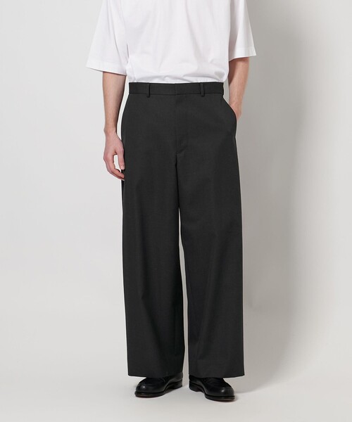 LOEFF(ロエフ)の「【別注】<BEAUTY&YOUTH × LOEFF>ウールギャバジン ワイドパンツ MENS(その他パンツ・メンズ・ダークグレー・0/1)」の3枚目の写真