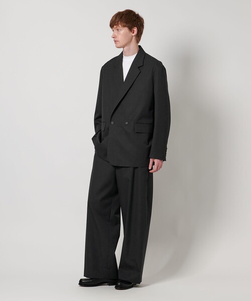 LOEFF(ロエフ)の「【別注】<BEAUTY&YOUTH × LOEFF>ウールギャバジン ワイドパンツ MENS(その他パンツ・メンズ・ダークグレー・0/1)」の5枚目の写真