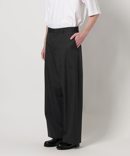 別注】＜BEAUTY&YOUTH × LOEFF＞ウールギャバジン ワイドパンツ MENS