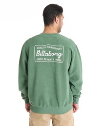 【直営店限定】BILLABONG メンズ REVERSE CREW トレーナー 【2025年秋冬モデル】/ビラボンバックロゴプリントプルオーバーフリーストレーナー