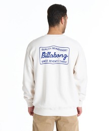 【直営店限定】BILLABONG メンズ REVERSE CREW トレーナー 【2025年秋冬モデル】/ビラボンバックロゴプリントプルオーバーフリーストレーナー