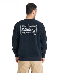 BILLABONG | 【直営店限定】BILLABONG メンズ REVERSE CREW トレーナー 【2025年秋冬モデル】/ビラボンバックロゴプリントプルオーバーフリーストレーナー(スウェット)