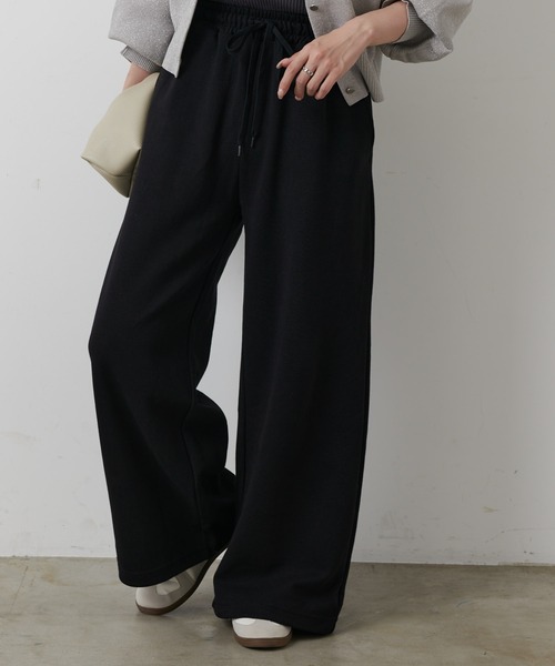 COLONY 2139（コロニートゥーワンスリーナイン）の「ダンボールワイドパンツ（スウェットパンツ・レディース・グレー/ブラック・SMALL/MEDIUM）」の2枚目の写真