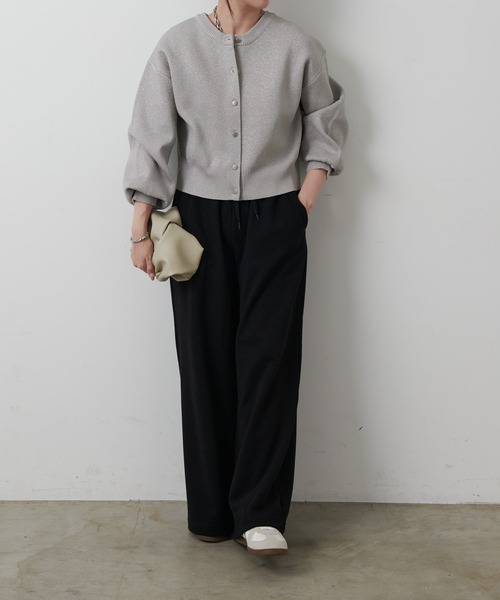 COLONY 2139（コロニートゥーワンスリーナイン）の「ダンボールワイドパンツ（スウェットパンツ・レディース・グレー/ブラック・SMALL/MEDIUM）」の7枚目の写真