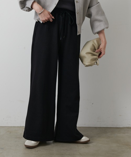 COLONY 2139（コロニートゥーワンスリーナイン）の「ダンボールワイドパンツ（スウェットパンツ・レディース・グレー/ブラック・SMALL/MEDIUM）」の5枚目の写真