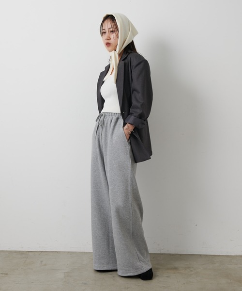 COLONY 2139（コロニートゥーワンスリーナイン）の「ダンボールワイドパンツ（スウェットパンツ・レディース・グレー/ブラック・SMALL/MEDIUM）」の16枚目の写真