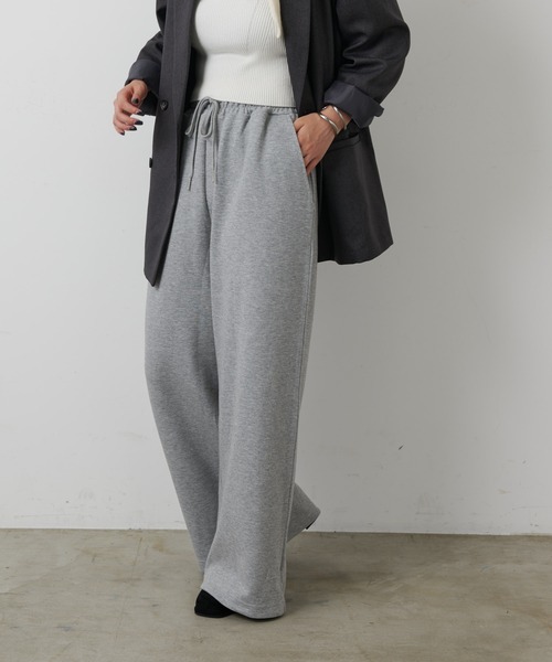 COLONY 2139（コロニートゥーワンスリーナイン）の「ダンボールワイドパンツ（スウェットパンツ・レディース・グレー/ブラック・SMALL/MEDIUM）」の12枚目の写真