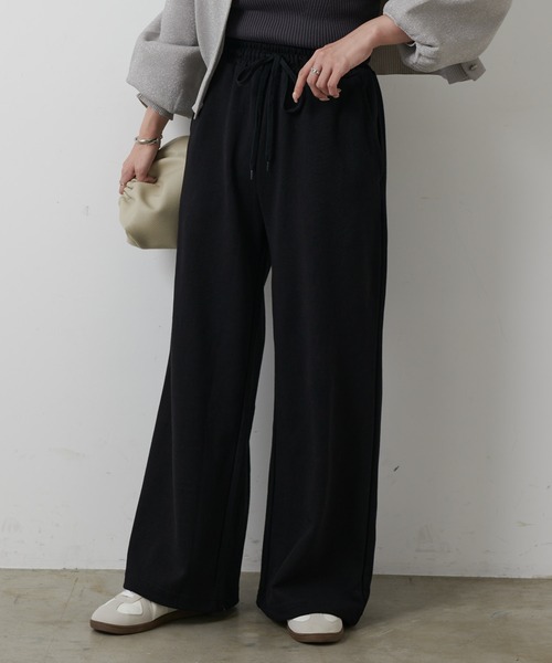 COLONY 2139（コロニートゥーワンスリーナイン）の「ダンボールワイドパンツ（スウェットパンツ・レディース・グレー/ブラック・SMALL/MEDIUM）」の6枚目の写真