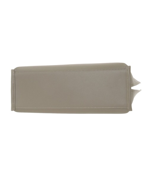 Green　Parks（グリーンパークス）の「・KOSSORECO バイカラーA4トート（トートバッグ・レディース・カーキ/グレイッシュベージュ/チャコールグレー・FREE）」の6枚目の写真