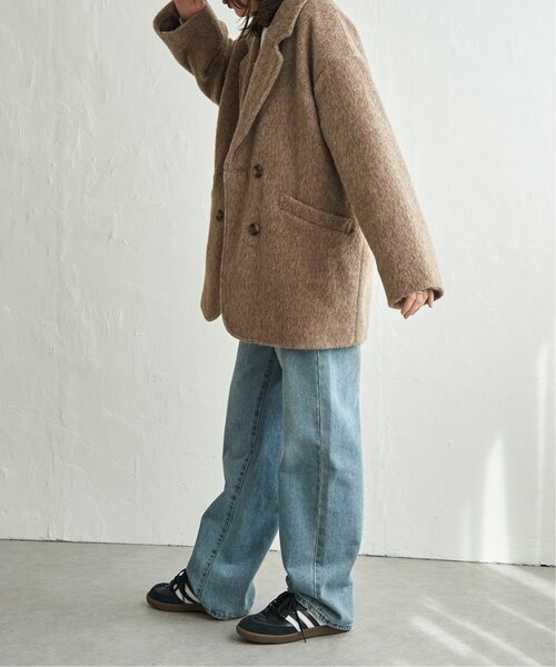 VENCEEXCHANGE（ヴァンスエクスチェンジ）の「シャギーテーラージャケット（テーラードジャケット・レディース・ブラウン/チャコール/オフホワイト・FREE）」の19枚目の写真