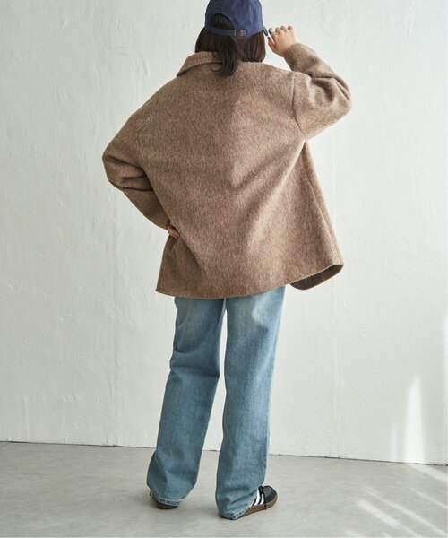 VENCEEXCHANGE（ヴァンスエクスチェンジ）の「シャギーテーラージャケット（テーラードジャケット・レディース・ブラウン/チャコール/オフホワイト・FREE）」の5枚目の写真