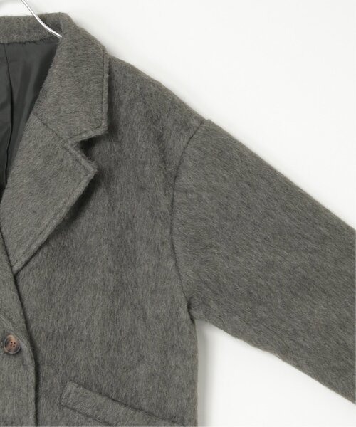 VENCEEXCHANGE（ヴァンスエクスチェンジ）の「シャギーテーラージャケット（テーラードジャケット・レディース・ブラウン/チャコール/オフホワイト・FREE）」の11枚目の写真