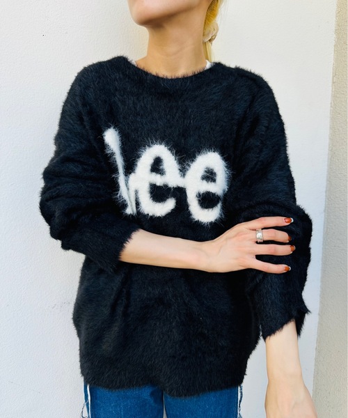 Lee（リー）の「LEE / LOGO KNIT / LT7232（ニット/セーター・レディース・ブラック/グレー/オフホワイト/ブルー・LARGE）」の12枚目の写真