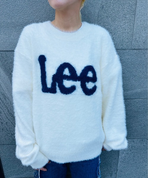 Lee（リー）の「LEE / LOGO KNIT / LT7232（ニット/セーター・レディース・ブラック/グレー/オフホワイト/ブルー・LARGE）」の13枚目の写真