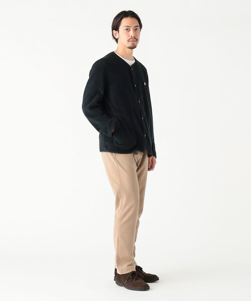 DANTON / メンズ フリース カラーレス ジャケット / JD-8939（ノー