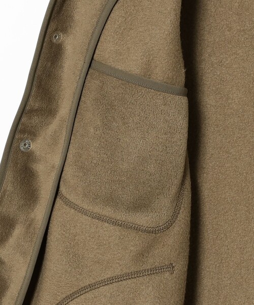 DANTON（ダントン）の「DANTON / メンズ フリース カラーレス ジャケット / JD-8939（ノーカラージャケット・メンズ・ブラック/カーキ/チャコールグレー・S/M/L/XL）」の17枚目の写真