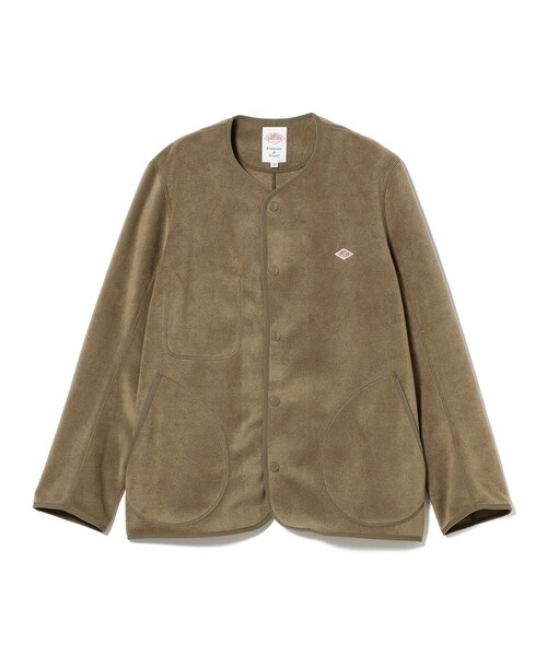 DANTON / メンズ フリース カラーレス ジャケット / JD-8939（ノー