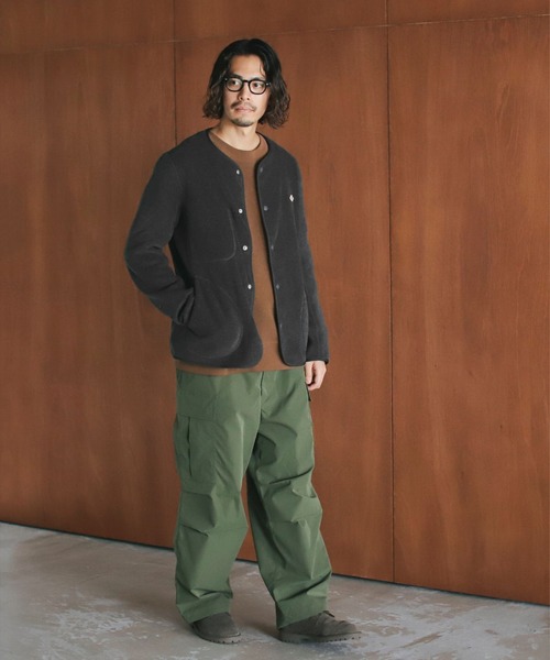 DANTON/ダントン　フリースカラーレスジャケット DANTON | キッズ フリース カラーレスジャケット（ノーカラー