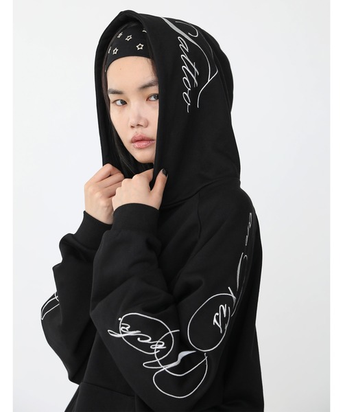 arm embroidery sweat hoodie / アーム刺繍スウェットフーディー