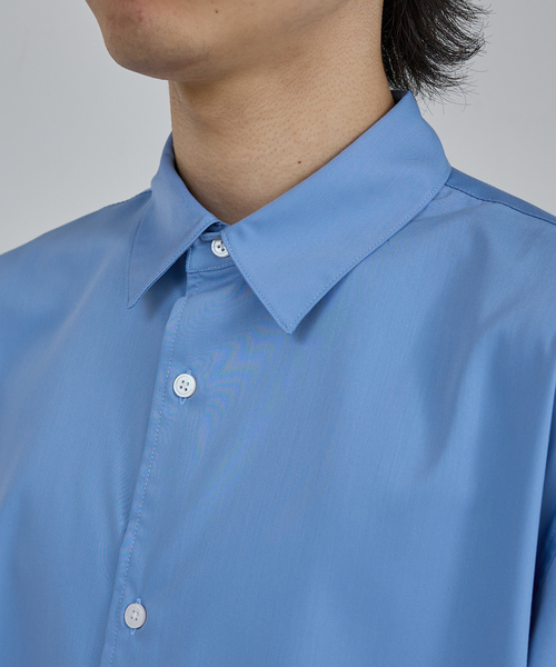 AH ABAHOUSE（エーエイチアバハウス）の「LOOSE FIT LONG SLEEVE SHIRT / ルーズフィット ロングスリーブシャツ（シャツ/ブラウス・メンズ・ホワイト/チャコールグレー/ブラック/ネイビー/ブルー・46/48/44）」の9枚目の写真