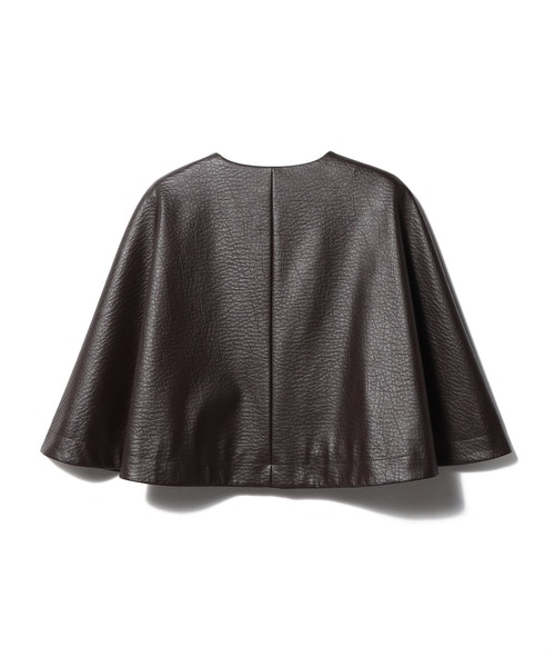 セール】COLUMN / レザーライク ケープ ジャケット（その他アウター