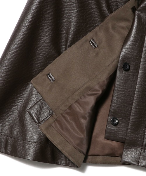 セール】COLUMN / レザーライク ケープ ジャケット（その他アウター