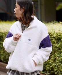 Reebok（リーボック）の「Reebok/リーボック HALF ZIP BOA FLEECE BLOUSONブランドロゴ フルジップ  ブルゾン ジャケット（ブルゾン）」