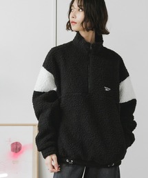 Reebok（リーボック）の「Reebok/リーボック HALF ZIP BOA FLEECE BLOUSONブランドロゴ フルジップ  ブルゾン ジャケット（ブルゾン）」