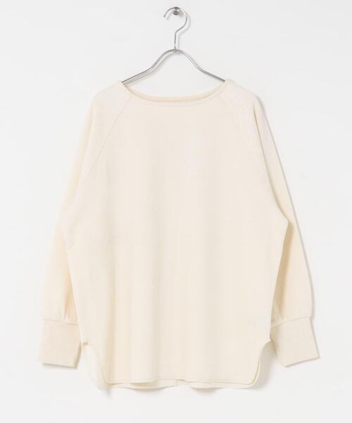 ITEMS URBANRESEARCH(アイテムズ アーバンリサーチ)の「インレーダンボールプルオーバー(Tシャツ/カットソー・レディース・オフホワイト/ベージュ/ブラック・FREE)」の8枚目の写真