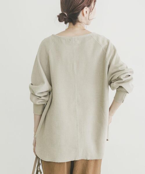 ITEMS URBANRESEARCH(アイテムズ アーバンリサーチ)の「インレーダンボールプルオーバー(Tシャツ/カットソー・レディース・オフホワイト/ベージュ/ブラック・FREE)」の12枚目の写真