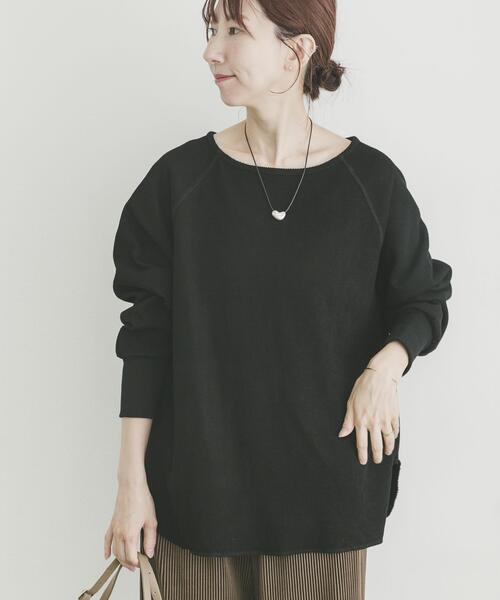 ITEMS URBANRESEARCH(アイテムズ アーバンリサーチ)の「インレーダンボールプルオーバー(Tシャツ/カットソー・レディース・オフホワイト/ベージュ/ブラック・FREE)」の20枚目の写真