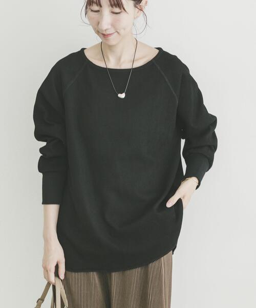 ITEMS URBANRESEARCH(アイテムズ アーバンリサーチ)の「インレーダンボールプルオーバー(Tシャツ/カットソー・レディース・オフホワイト/ベージュ/ブラック・FREE)」の21枚目の写真