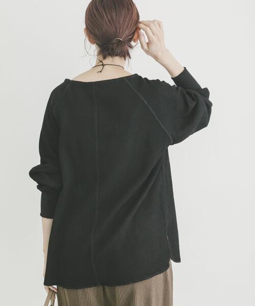 ITEMS URBANRESEARCH(アイテムズ アーバンリサーチ)の「インレーダンボールプルオーバー(Tシャツ/カットソー・レディース・オフホワイト/ベージュ/ブラック・FREE)」の22枚目の写真