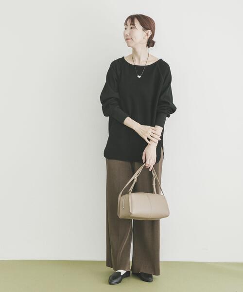 ITEMS URBANRESEARCH(アイテムズ アーバンリサーチ)の「インレーダンボールプルオーバー(Tシャツ/カットソー・レディース・オフホワイト/ベージュ/ブラック・FREE)」の8枚目の写真