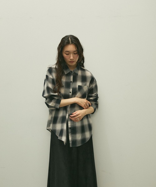 Lutim by u(ルチバイユー)の「Eco suede easy skirt / エコスエードイージースカート(スカート・レディース・ベージュ/ブラック・FREE)」の15枚目の写真