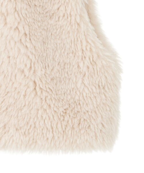 ELENCARE DUE（エレンカーレデュエ）の「・ELENCARE DUE シープファーベスト（ベスト・レディース・チャコールグレー/ライトベージュ/グレイッシュベージュ・FREE）」の12枚目の写真