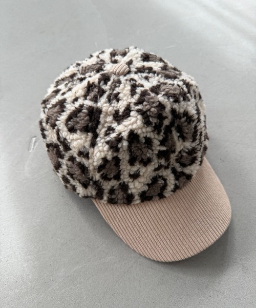 SANSeLF（サンセルフ）の「【SANSeLF】 レオパード柄ボアキャップ コーデュロイバイザー saa25a094（キャップ・レディース・レオパード・FREE）」の7枚目の写真