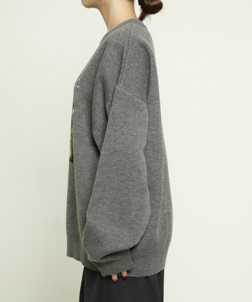 PUBLUX（パブリュクス）の「PUBLUX/パブリュクス 3 キャット デザイン ハイゲージ ニット　限定展開（ニット/セーター・レディース・チャコールグレー/ブラック/ネイビー・SMALL/MEDIUM/LARGE）」の12枚目の写真