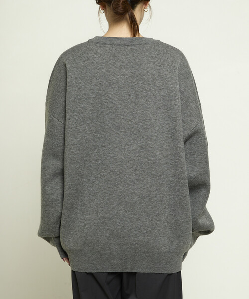 PUBLUX（パブリュクス）の「PUBLUX/パブリュクス 3 キャット デザイン ハイゲージ ニット　限定展開（ニット/セーター・レディース・チャコールグレー/ブラック/ネイビー・SMALL/MEDIUM/LARGE）」の13枚目の写真