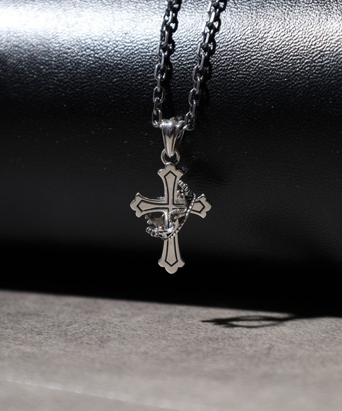 セール】LION HEART “HOWL”ハウリングクロスネックレス（ネックレス