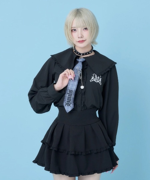 Hauls（ハウルズ）の「フード付きBIG気にピシャツ（シャツ/ブラウス