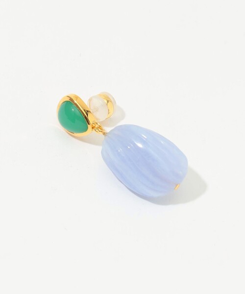 lizzie fortunato jewels（リジーフォルトゥナート）の「Lizzie Fortunato ANDALUSIIA ピアス（ピアス（両耳用）・レディース・ライトブルー・FREE）」の3枚目の写真