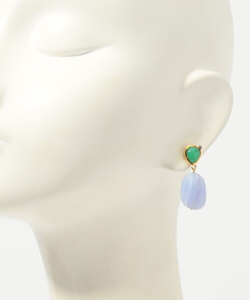 lizzie fortunato jewels（リジーフォルトゥナート）の「Lizzie Fortunato ANDALUSIIA ピアス（ピアス（両耳用）・レディース・ライトブルー・FREE）」の5枚目の写真