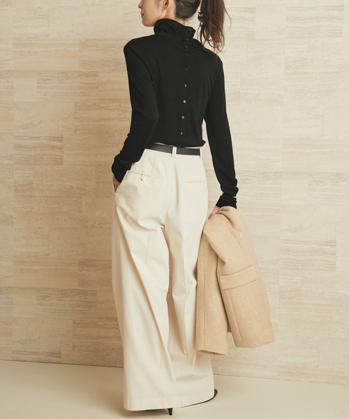 T/C wide chinos パンツ（チノパンツ）｜Plage（プラージュ）の