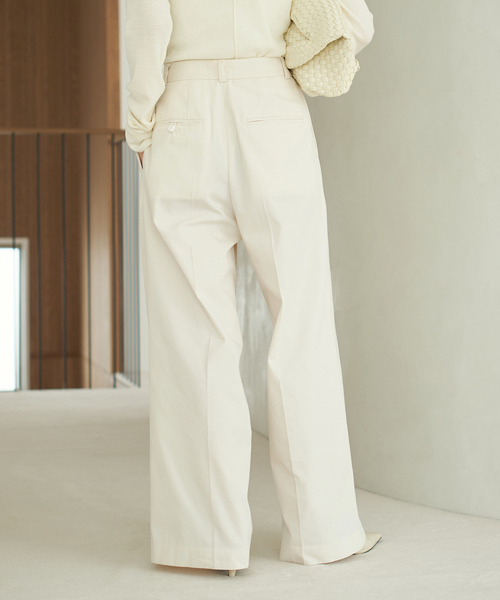T/C wide chinos パンツ（チノパンツ）｜Plage（プラージュ）の