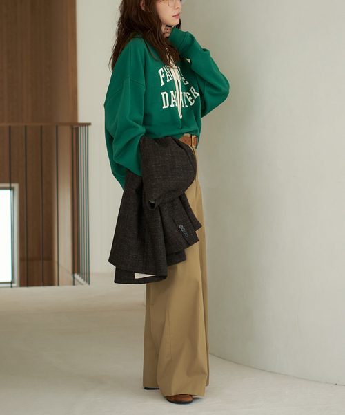 plage（プラージュ）の「T/C wide chinos パンツ（チノパンツ・レディース・ベージュ/ホワイト・34/36/38）」の12枚目の写真