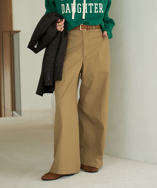 T/C wide chinos パンツ（チノパンツ）｜Plage（プラージュ）の